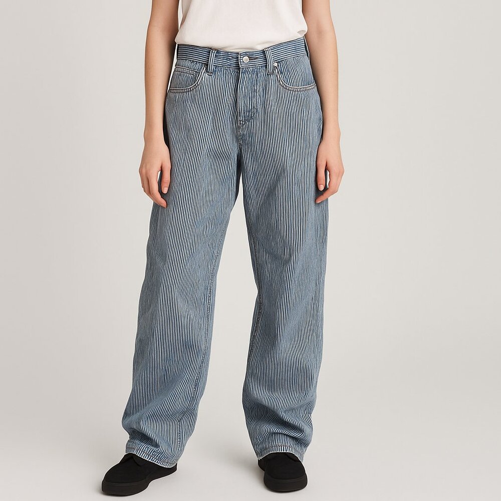 Vintage Levi's 511 pinstriped seersucker railroad stripe jean | 32 x 32